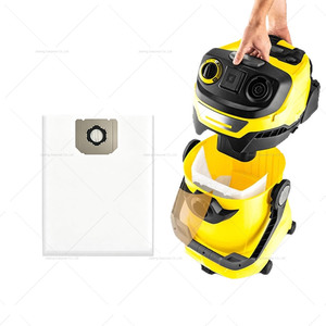 Sac d'aspirateur non tissé compatible avec les aspirateurs KARCHERS MV4/5/6 <span class=keywords><strong>WD4</strong></span>/5/6 NT25/1 NT27/1 NT35/1 NT360 NT361 2.863-006 - Product Image 3