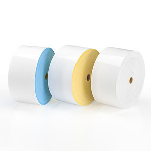 Vendita diretta PP etichetta jumbo roll autoadesivo pellicola adesivo stampa materia prima GLOSS film bianco acrilico - Product Image 1