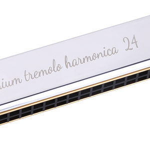Profession elle Mundharmonika 24-Loch Tremolo Mundharmonika Kupferplatte Mundharmonika zum Musik spielen - Product Image 5