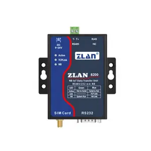 RS232/485/422 data port seri ke jaringan NB IoT menyediakan aksesori instalasi rel ZLAN8200