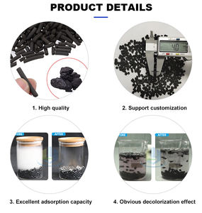 ผงถ่านกัมมันต์สำหรับบำบัดน้ำเม็ดไส้กรองอากาศถ่านกัมมันต์ขนาด1ตัน - Product Image 2