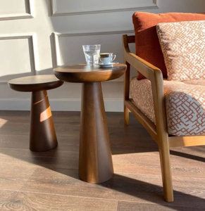 Công nghiệp & cổ điển cũ tếch khai hoang rắn GỖ PHÒNG KHÁCH đồ nội thất vòng Bàn cà phê - Product Image 4