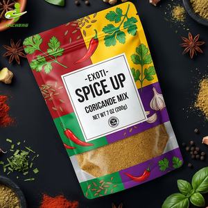 Bolsas de Plástico para Alimentos con Ventana Transparente, Impresión Personalizada, 100g/250g, Reutilizables, para Especias, Chile, Ajo y Condimentos - Product Image 3