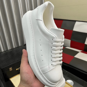 รองเท้าผ้าใบ Alexander Plaid Pattern Retro Chunky Platform หนังแท้ทั้งส่วนบนและพื้นรองเท้า น้ำหนักเบา สวมใส่สบาย Mc.Queen Alexander - Product Image 1