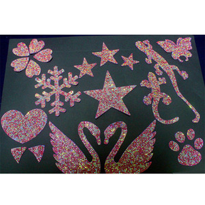 3D EV Auto vehículo Motor coche sedán accesorios Bling cristal Rhinestone diamante DIY decoraciones pegatinas calcomanías decoración del hogar - Product Image 6