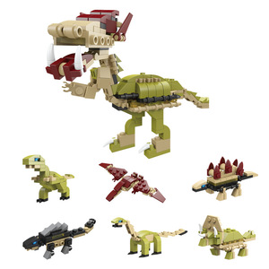 Set di Costruzioni <span class=keywords><strong>6</strong></span>-in-1 Unisex con Animali in Scala 1:8, Giocattolo Educativo in Plastica ABS Certificato EN71 per Bambini 5-7 <span class=keywords><strong>Anni</strong></span> - Product Image 2