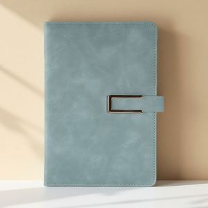 Embossed Thick Pu Leather PP Budget Design Planner Cute Journal 100 Sheets Notebook Magnetic Buckle Customizable Hardcover A5 - Product Image 3