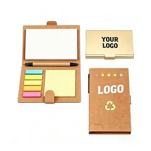 Wholesale Memo With Pen and <b>Sticky</b> Self-Adhesive Notepad Custom Logo Book of Promotional Business Gift <b>Note</b> Pad - Product Image 1