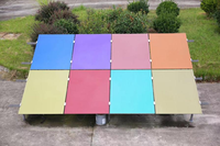 Gaoming Panneau solaire photovoltaïque BIPV personnalisé Façade en verre de couleur verte pour l'architecture d'intégration de panneaux solaires de bâtiment