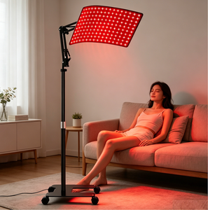 Nouvelle Lampe de Thérapie par Lumière Rouge 2026 avec Support à Roulettes, Panneau de Thérapie par Lumière Rouge 160 LED 660nm 850nm pour le Visage et le Corps, Utilisation à Domicile - Product Image 1
