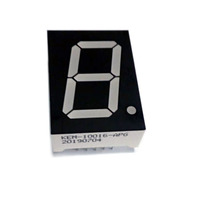 Layar LED 7 Segmen Satu Digit 1 Inci Hijau Murni Houkem-10016-A/BPG 10 pin Lampu LED