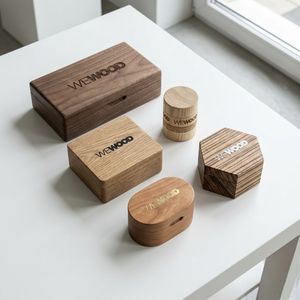 Boîte de rangement carrée décorative vietnamienne en bois massif avec couvercle à charnière, recyclable, gravure laser pour artisanat, montres et souvenirs - Product Image 3