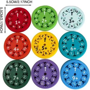 Cool Math Spinners Eco-Friendly IQ Game Solve Math Puzzle Children Plastic Arithmetic <b>Toys</b> Desktop Multiplication Games Unisex - Product Image 2