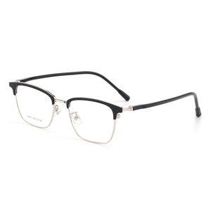 Lunettes de vue demi-cerclées rectangulaires pour hommes Danyang, verres en résine TR90, style tendance et professionnel 98351 - Product Image 1