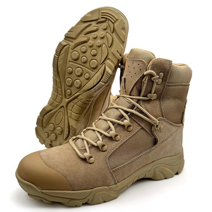 DSF68 Men Tan Suede Tactical <b>Boots</b> Waterproof Outdoor <b>Hiking</b> Ankle <b>Boots</b> All Seasons Wear - Product Image 2