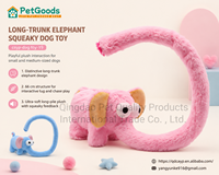 Juguete de Peluche para Perro con Forma de Elefante, 66 cm, Juguete Interactivo para Jalar, Pelaje Largo y Suave para Perros Pequeños/Medianos, Uso Diario, Venta al Por Mayor OEM