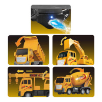 Camion de chantier de simulation RC HTL avec effets de pulvérisation, musique, lumières et télécommande pour garçons