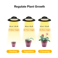 UFO 300W Dimmable Linkable LED Grow for Light Système hydroponique de serre d'intérieur à spectre complet pour la floraison des plantes
