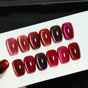 AILANUO Série de vernis à ongles en gel œil de chat rose 12 couleurs, personnalisable, OEM 15 ml, vernis à ongles en gel œil de chat, fournitures de salon - Product Image 1
