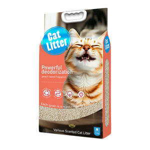 Bolsa de arena para gatos OEM/ODM personalizada 5L 10L libre de polvo fuerte aglomeración impresión rota fácil de limpiar - Product Image 1