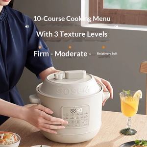 قدر ضغط كهربائي من شانسي سعة 3 لتر للاستخدام المنزلي، طباخ أرز متعدد الوظائف لـ 2-5 أشخاص، يعمل بالكمبيوتر المصغر وشاشة لمس - Product Image 2