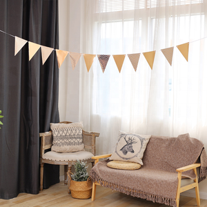 Modelos explosivos Multicolor String the flag 12 piezas Banners Flag con cuerda de 2,5 m para fiesta Navidad cumpleaños decoración - Product Image 4