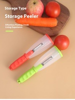 Multifunctionele Roestvrijstalen Plastic Opbergdoos Keukenaccessoires Meloen Fruit Aardappelschiller Huishoudelijke Groente