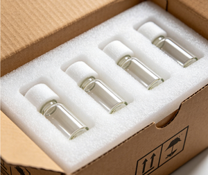 Insert en mousse avec 30 trous pour le rangement des tubes à essai, matériau de rembourrage EPE, emballage de protection - Product Image 2