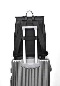 Ba lô laptop da PU chất lượng cao <span class=keywords><strong>2025</strong></span> dành cho nam, chống nước, sang trọng, kiểu dáng đẹp, OEM, dành cho doanh nhân, học sinh, chất liệu polyester, khóa kéo - Product Image 4