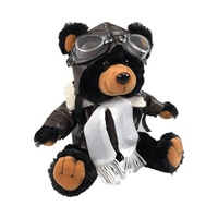Combinaison de vol pour aviateur, petit ours en faux cuir, souple et confortable, cintrée