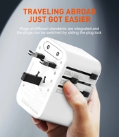 Adaptateur de charge USB PD universel LDNIO Z8 45W GaN, adaptateur de voyage universel, adaptateur de prise de voyage multifonctionnel
