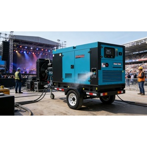 Générateur diesel silencieux à démarrage automatique mobile chinois avec remorque certifié ISO 220V/110V - Product Image 5