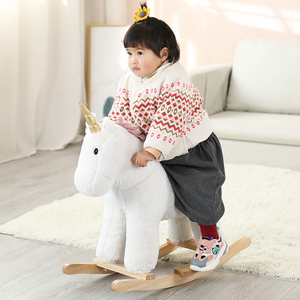 Venta Directa de Fábrica, Caballo Balancín de Peluche Estilo Unicornio - Product Image 5
