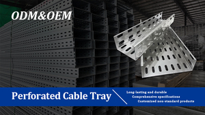 Bandeja de Cables Perforada de Acero Galvanizado en Caliente para Disipación de Calor, para Rutas de Cables Industriales, Tamaño Personalizado - Product Image 5