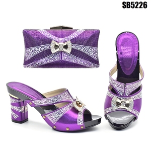 <span class=keywords><strong>Scarpe</strong></span> da <span class=keywords><strong>donna</strong></span> africane e borse abbinate <span class=keywords><strong>scarpe</strong></span> e borse italiane da abbinare al set di tacco alto da sera acquista borse da festa <span class=keywords><strong>online</strong></span> fornitore d'oro - Product Image 6