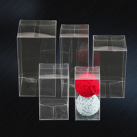Mini MOQ Recycled Materials Klare hoch transparente PVC-PET-Kunststoff verpackungs boxen für den kosmetischen Einzelhandel