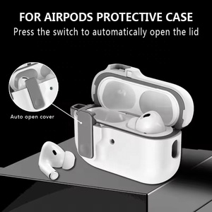 Estuche de bloqueo seguro para interruptor automático Compatible con <span class=keywords><strong>AirPods</strong></span> <span class=keywords><strong>Pro</strong></span> 2nd 1st Generation Funda protectora con Apple Air Pods 4 3 2 Funda - Product Image 3
