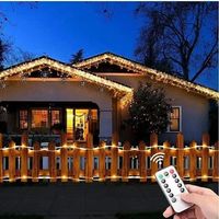 Solar LED Lichterketten Outdoor Wasserdichte Kupferdraht röhre Lichterketten für Garten Patio Yard Weihnachts feier Dekoration