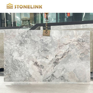 स्टोनलिंक कैंबबोडिया नया गुलाबी संगमरमर पॉलिश सफेद संलयन संगमरमर का प्राकृतिक मिलियन गुलाबी संगमरमर का स्लैब काउंटरटॉप और दीवार सजावट के लिए - Product Image 1