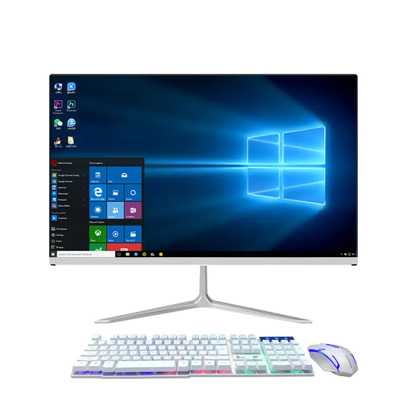 21.5 "Cheap Aio Core I3 I5 I7 Laptops For Office Gaming Monoblock Desktops Barebone All In 1 Pc Computer Gamer