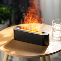 Diffuseur d'arômes d'huiles essentielles pour cheminée, humidificateur d'air ultrasonique portable, capacité de 150 ml, éclairage LED 7 couleurs pour la maison et le bureau