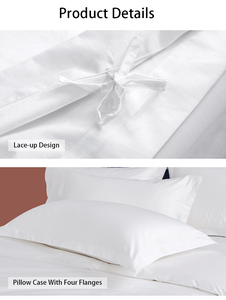 Set di Biancheria da Letto di Lusso in Cotone Personalizzato <span class=keywords><strong>per</strong></span> Hotel, 3 4 6 7 Pezzi, Set Lenzuola, Federe e Copripiumino <span class=keywords><strong>per</strong></span> Letto <span class=keywords><strong>Matrimoniale</strong></span> o King Size - Product Image 6