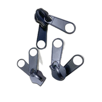 Vente directe d'usine, fermeture éclair en métal durable en alliage de zinc, double face, double verrouillage, étanche, pour équipement de plein air