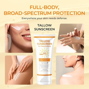 ครีมกันแดดทอลโลว์ SPF 50 ผสมซิงค์ออกไซด์แบบไม่ใช่นาโน สารกันแดดจากแร่ธาตุธรรมชาติ ปลอดภัยต่อปะการังและไม่เป็นพิษ สำหรับผิวหน้าและผิวกาย - Product Image 6