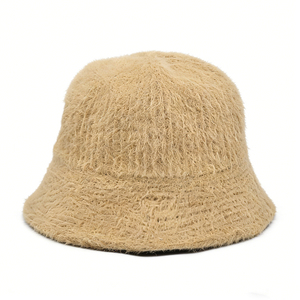 Sombrero de Pescador de Felpa Color Caqui, con Bordado 3D, Cálido para Invierno, Unisex, para Pesca, Uso Diario - Product Image 4