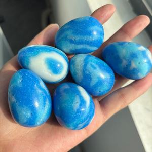 Venta al por Mayor de Bolas de Cuarzo Pulido de Piedra Azul de Alta Calidad para Sanación Reiki, Regalo para el Hogar y la Oficina - Product Image 6