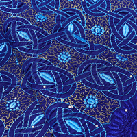 Tissu en dentelle suisse brodée africaine en gros, tissu en dentelle de coton nigérian avec pierres pour vêtements