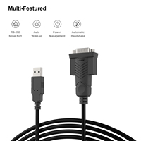 Cable Adaptador USB a Serial BENFEI de 1.8 Metros, USB a RS-232 Macho de 9 Pines DB9 con Cubierta de PVC, para Escáner y Computadora, Chipset Prolific