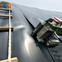 Géomembrane HDPE résistante aux UV, imperméable et anti-infiltration pour les décharges, les réservoirs, les barrages, l'aquaculture et les bassins piscicoles.