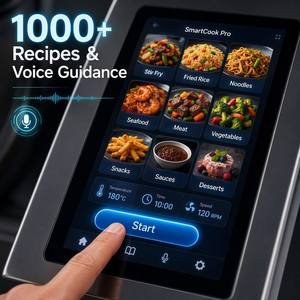 Máquina Profesional para Saltear Alimentos con Tambor Electromagnético de 8000W, Robot de Cocina Automático con Pantalla Táctil Inteligente para Cocina Comercial - Product Image 4